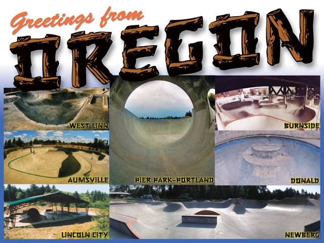 Oregon skateparks t-shirt graphic