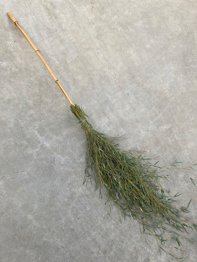 Made a broom with some bamboo