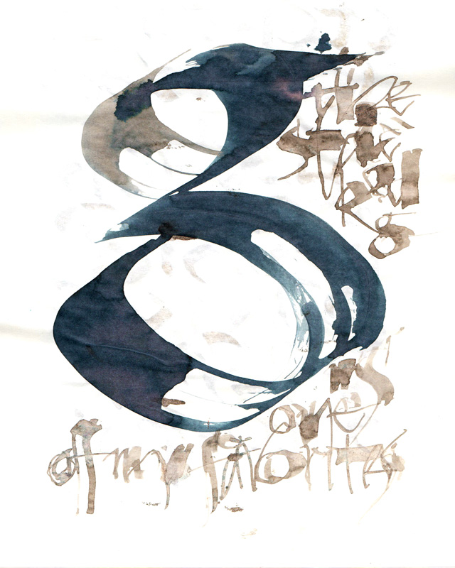 large stacked letter g drawn with my garage-coit pen rough quill lettering on the side reads the stacked g is one of my favorites