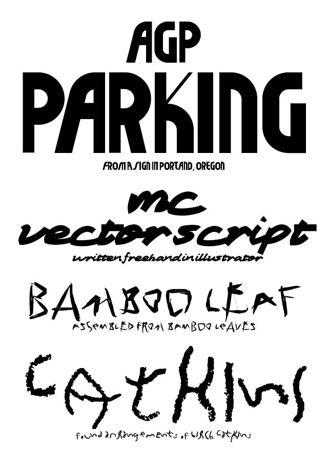 recent digital typefaces