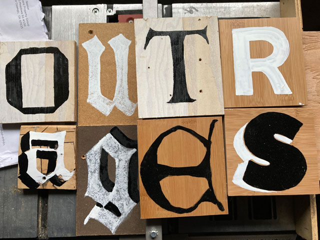 painted letters