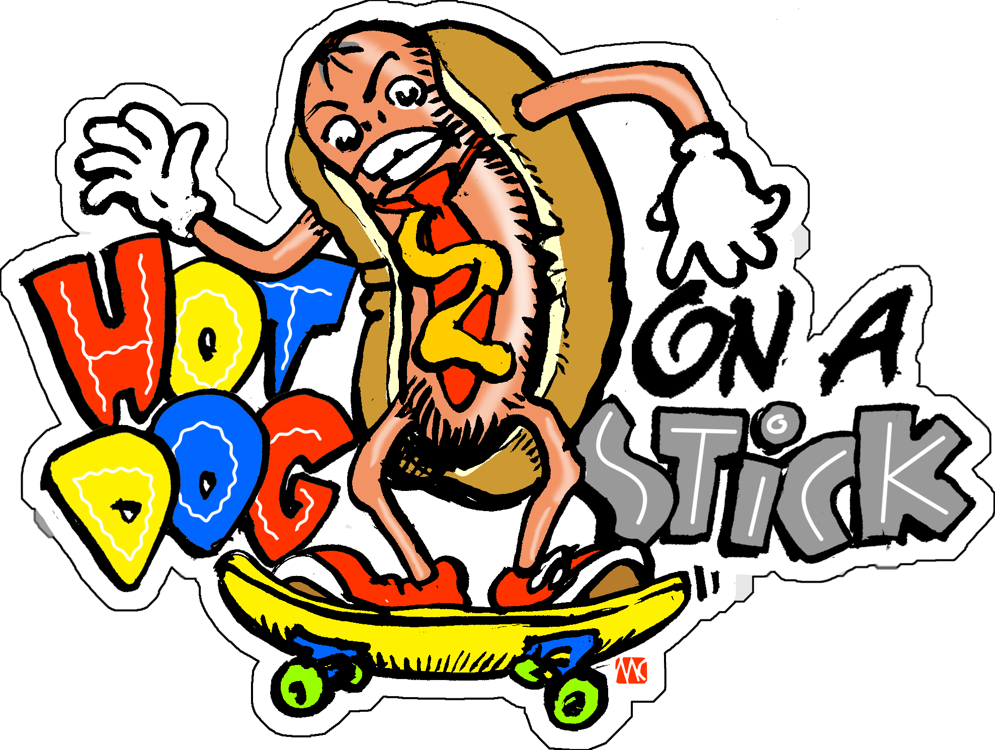 hot dog on a stick graphic