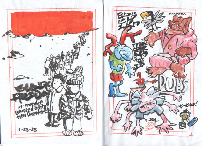 daily sketches 2023